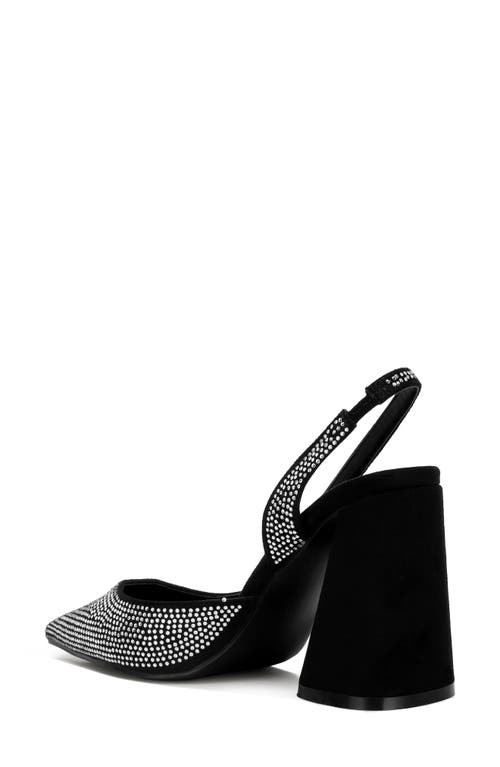 Shop London Rag Saranna Rhinestone D'orsay Pump In Black