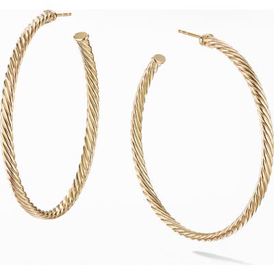 David Yurman Cable Spiral Hoop Earrings