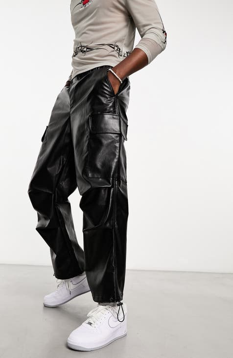 Faux Leather Cargo Pants – StyleAsh