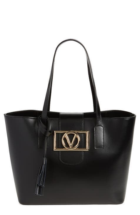 Marion Super V Leather Tote Bag