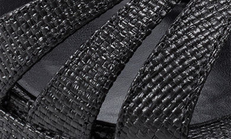 Shop Bandolino Brie Platform Sandal In Black Weave