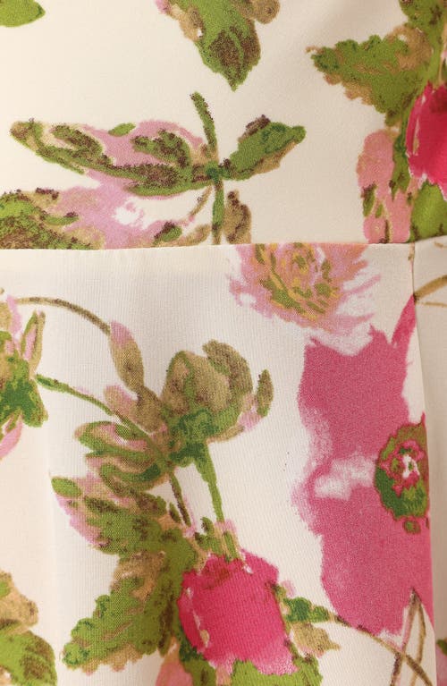 Petal And Pup Petal & Pup Violetta Floral Cowl Neck Maxi Dress In Pink