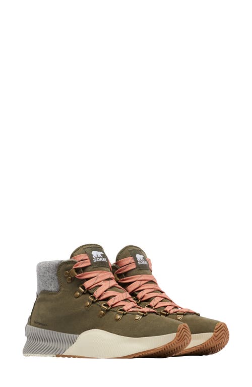 Size 6 SOREL Out N' About III Conquest Waterproof Boot in Stone Green/Paradox Pink at Nordstrom, 