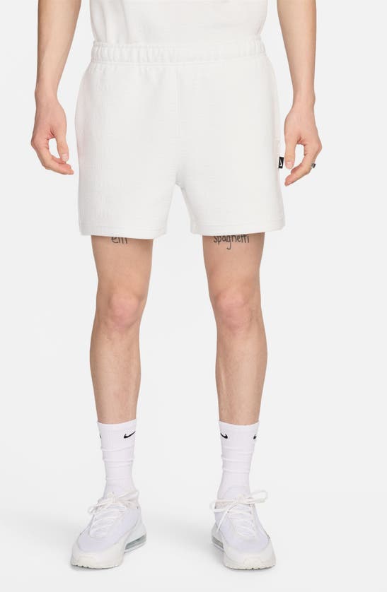 Shop Nike Sportswear Air Knit Shorts In Summit White/ Summit White