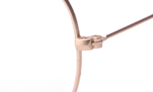 Fifth & Ninth Charlie 53mm Aviator Blue Light Blocking Glasses In Rose Gold