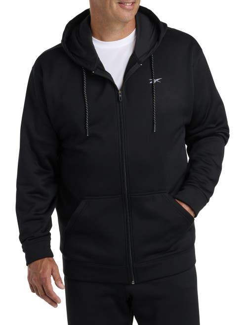 Reebok Performance Zip-front Hoodie In Black