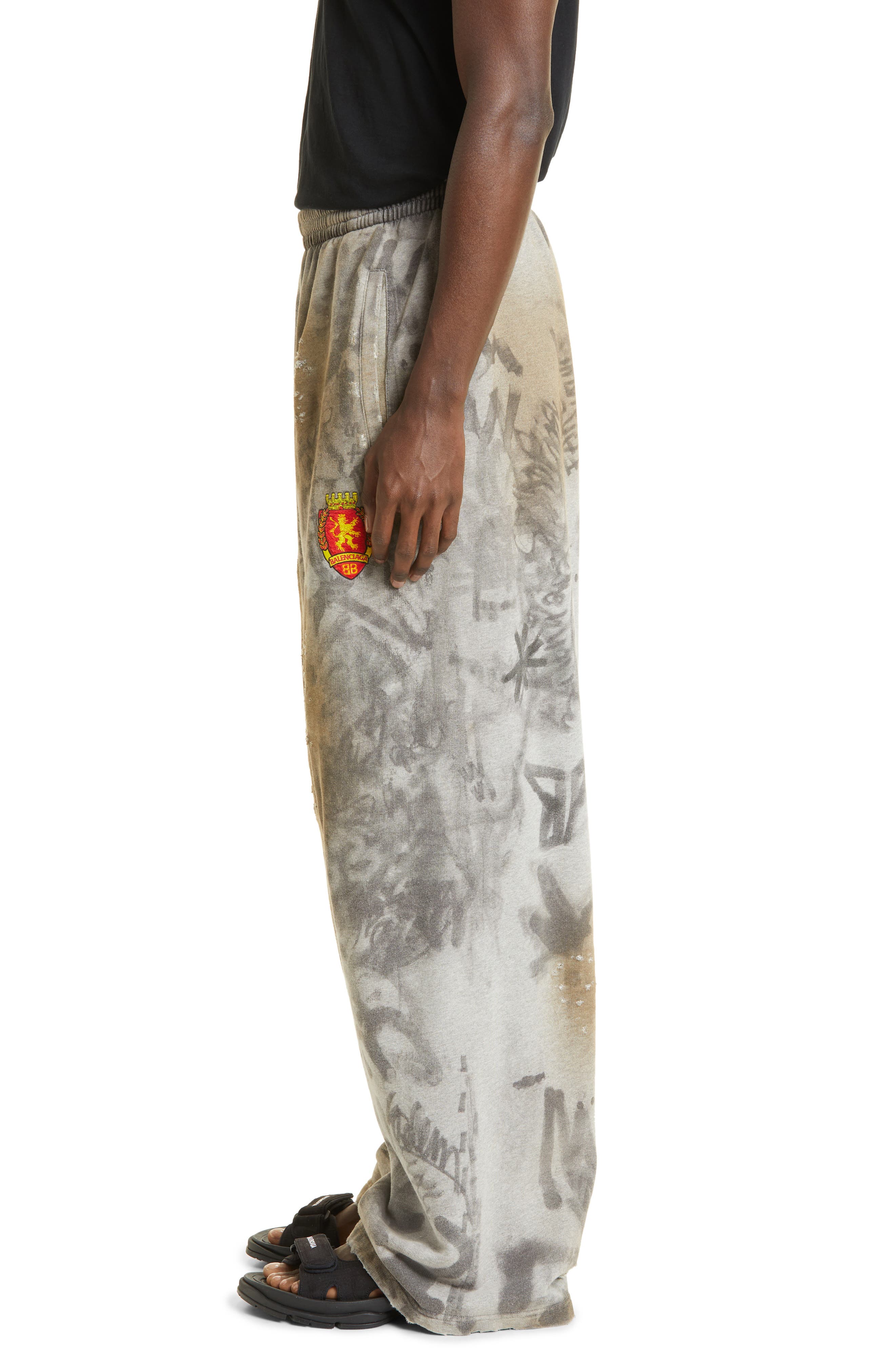 Gray Balenciaga “Skater” Sweatpants