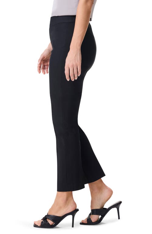 Shop Nic + Zoe Nic+zoe Plaza Stretch Crop Tapered Leg Pants In Black Onyx