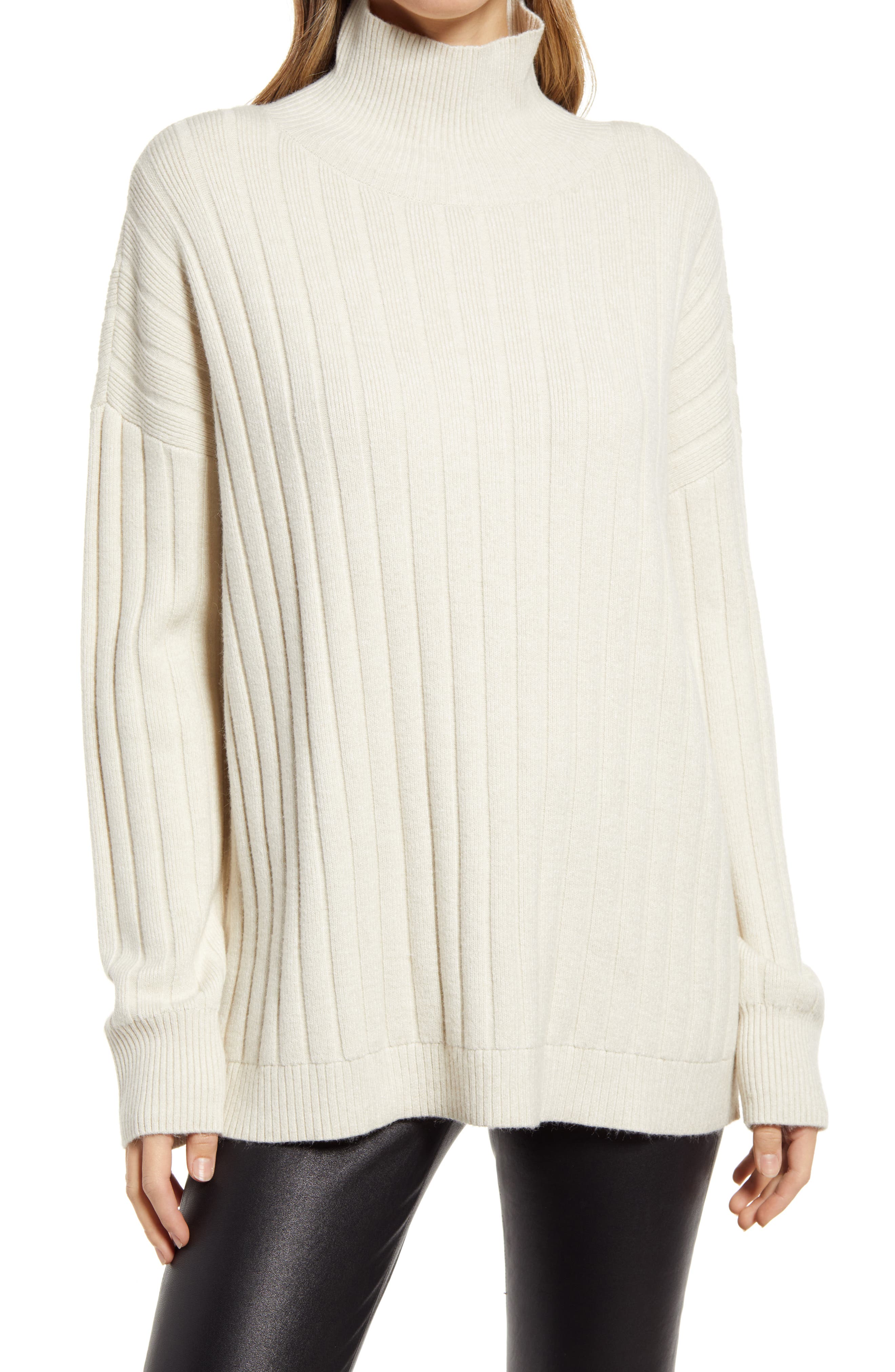 beige turtleneck sweater women's