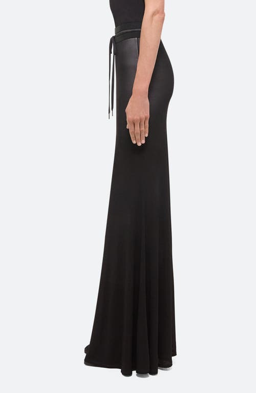 Shop Helmut Lang Refine Jersey Maxi Skirt In Black