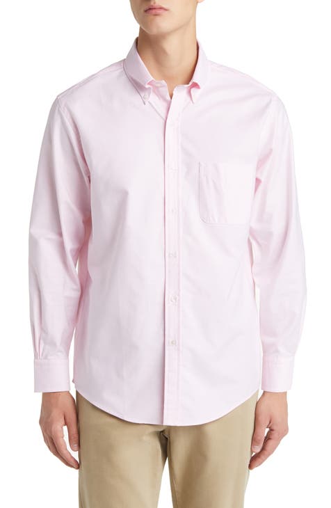 Regular Fit Solid Cotton Oxford Dress Shirt (Regular, Big & Tall)