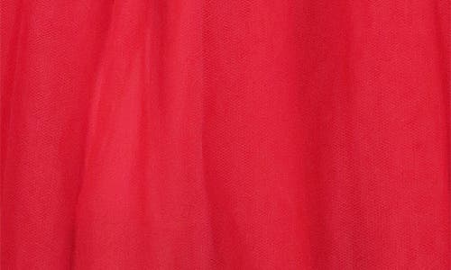 Zunie Kids' Glitter Reindeer Border Print Sequin Dress In Red