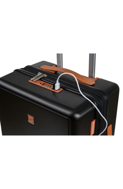 Champs Vintage Muse 3-piece Hardside Spinner Suitcases In Black/tan
