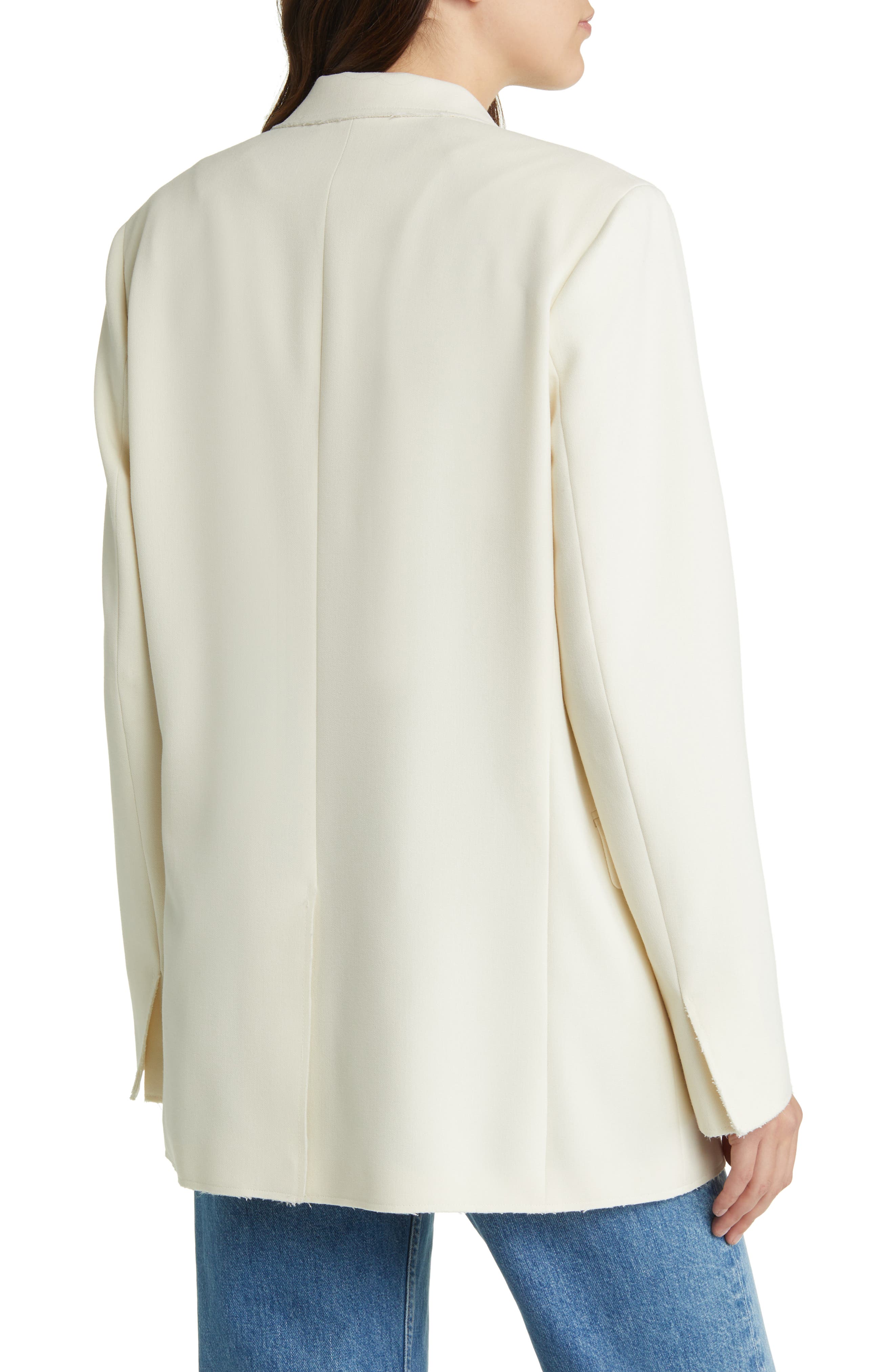 FRAME Oversize Raw Edge Blazer Nordstromrack