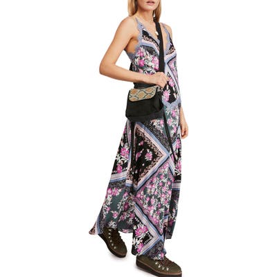 Free People Stevie Print Maxi Dress, Black