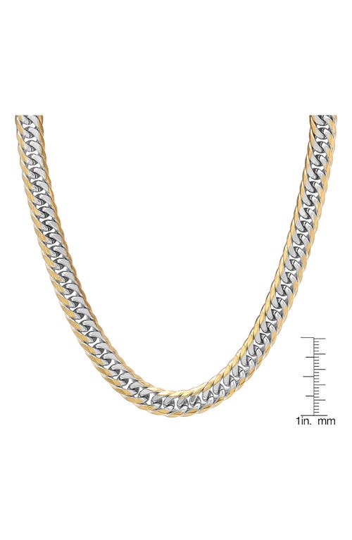 Shop Hmy Jewelry Two-tone Chain Necklace In Silver/gold