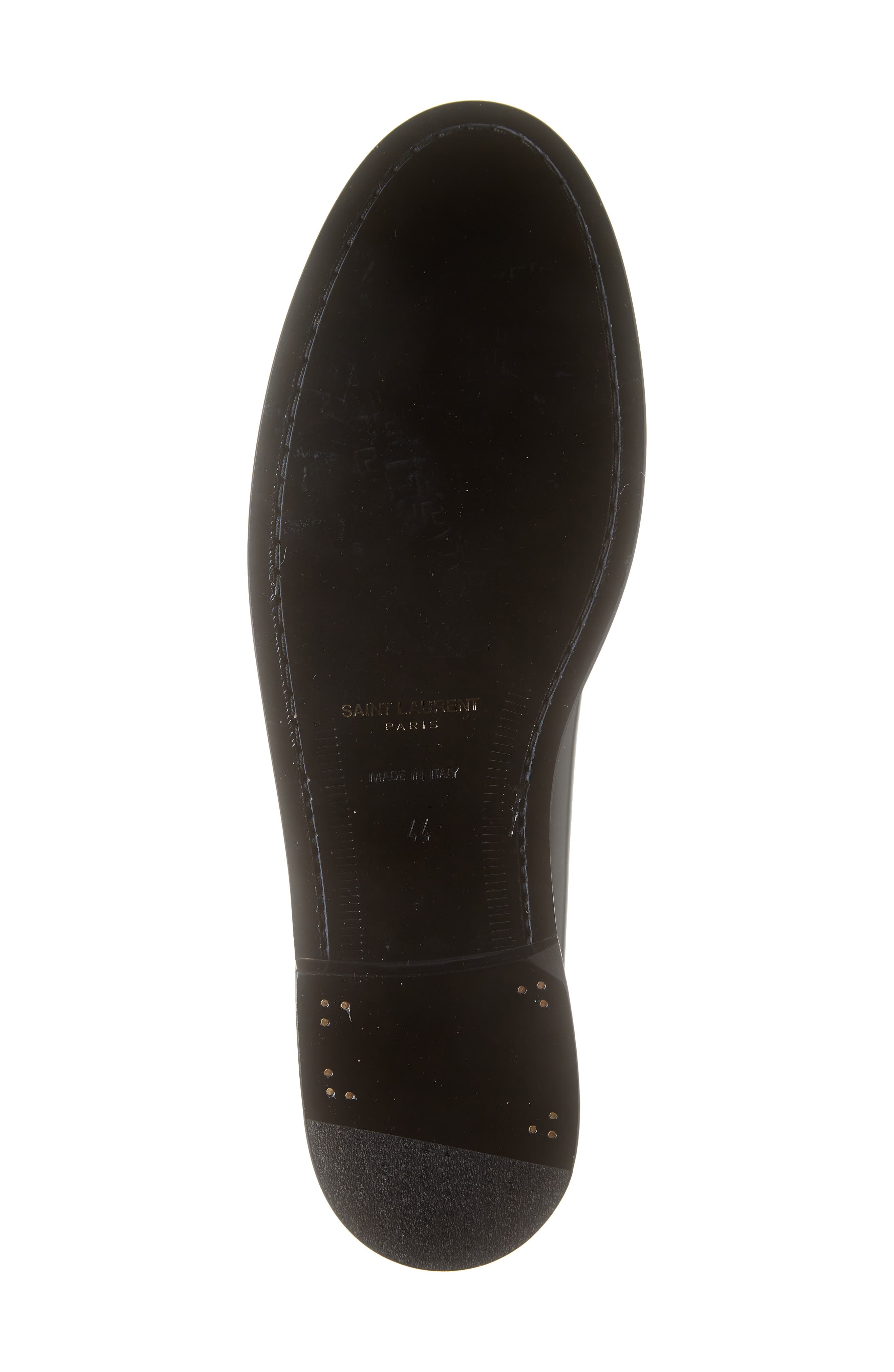 Saint Laurent YSL Monogram Penny Loafer in Nero | Smart Closet