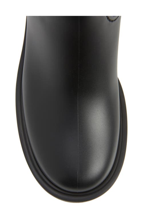 Moncler Black Kickstream Waterproof Knee High Boots In Black