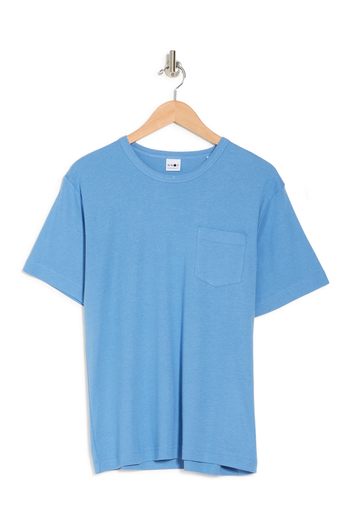 Nn07 Arnold Pocket T-shirt In Bright Blue