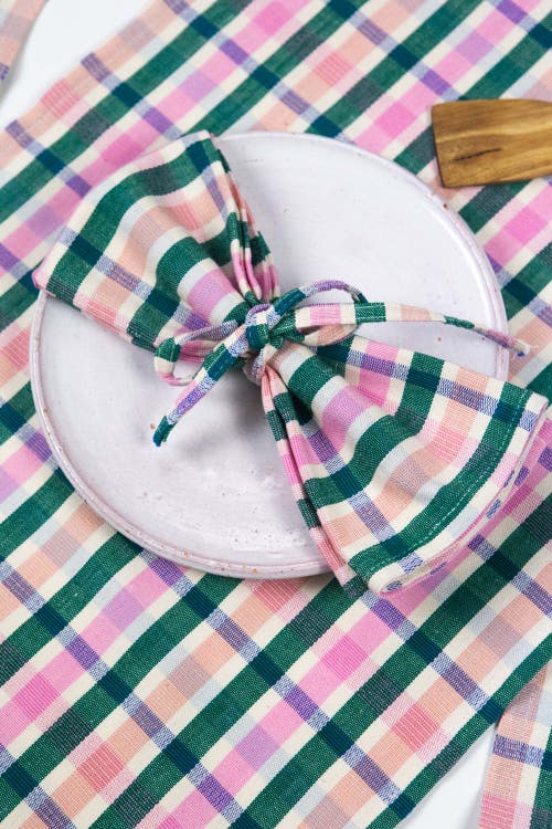 ARCHIVE NEW YORK ARCHIVE NEW YORK HANDWOVEN CLASSIC PLAID COTTON NAPKINS, SET OF 4 