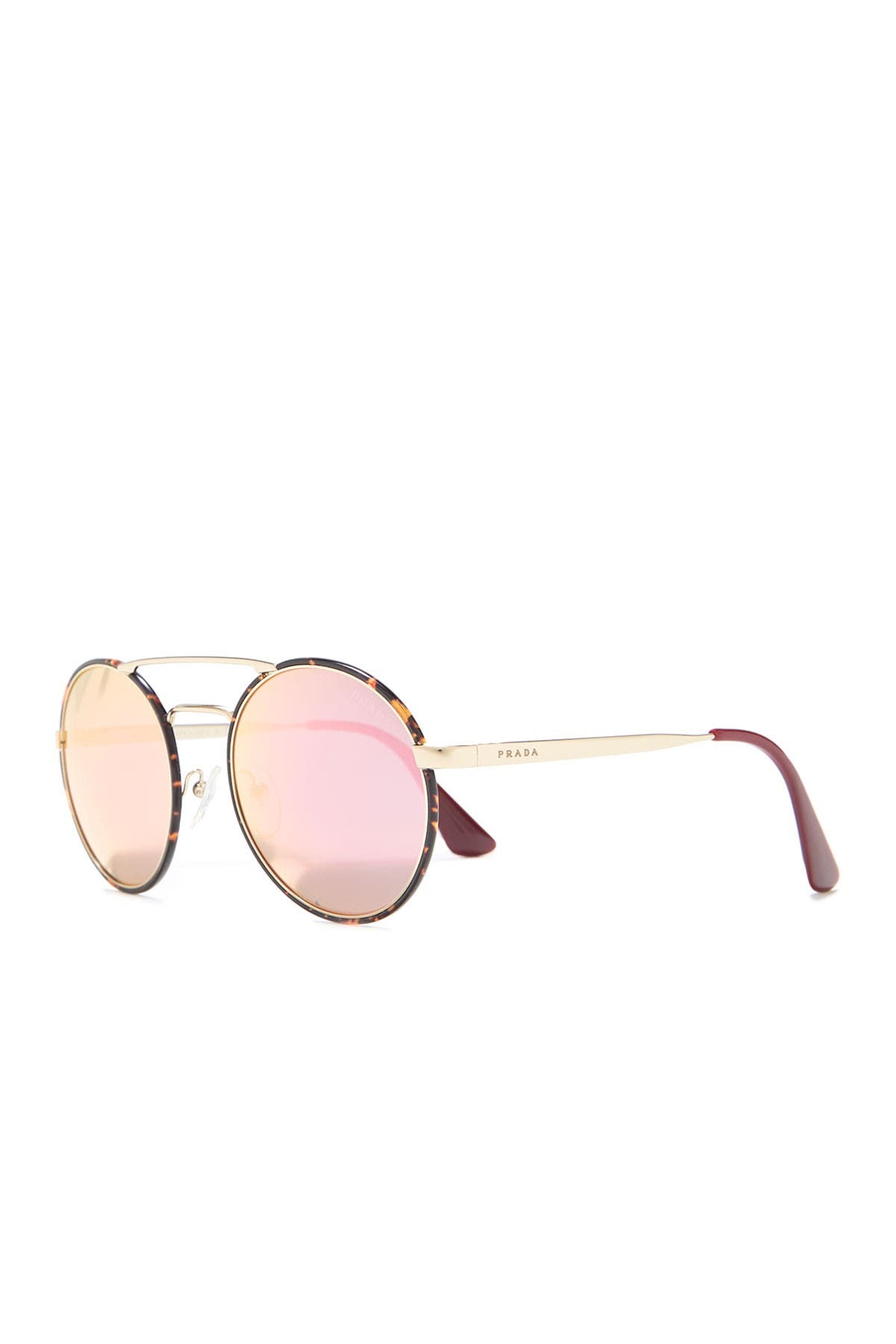 prada catwalk 54mm round sunglasses