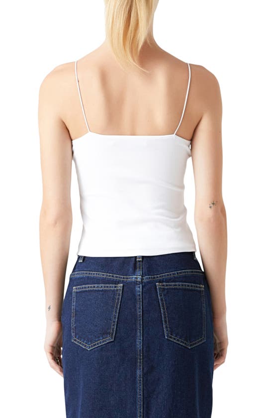 Grey Lab Jersey Camisole In White