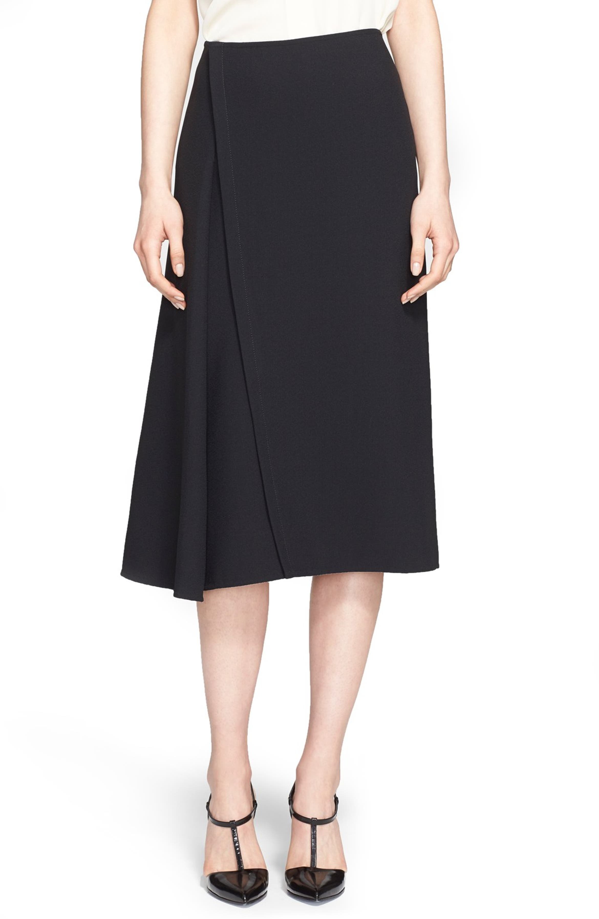 Jason Wu Asymmetric Crepe A-Line Skirt | Nordstrom