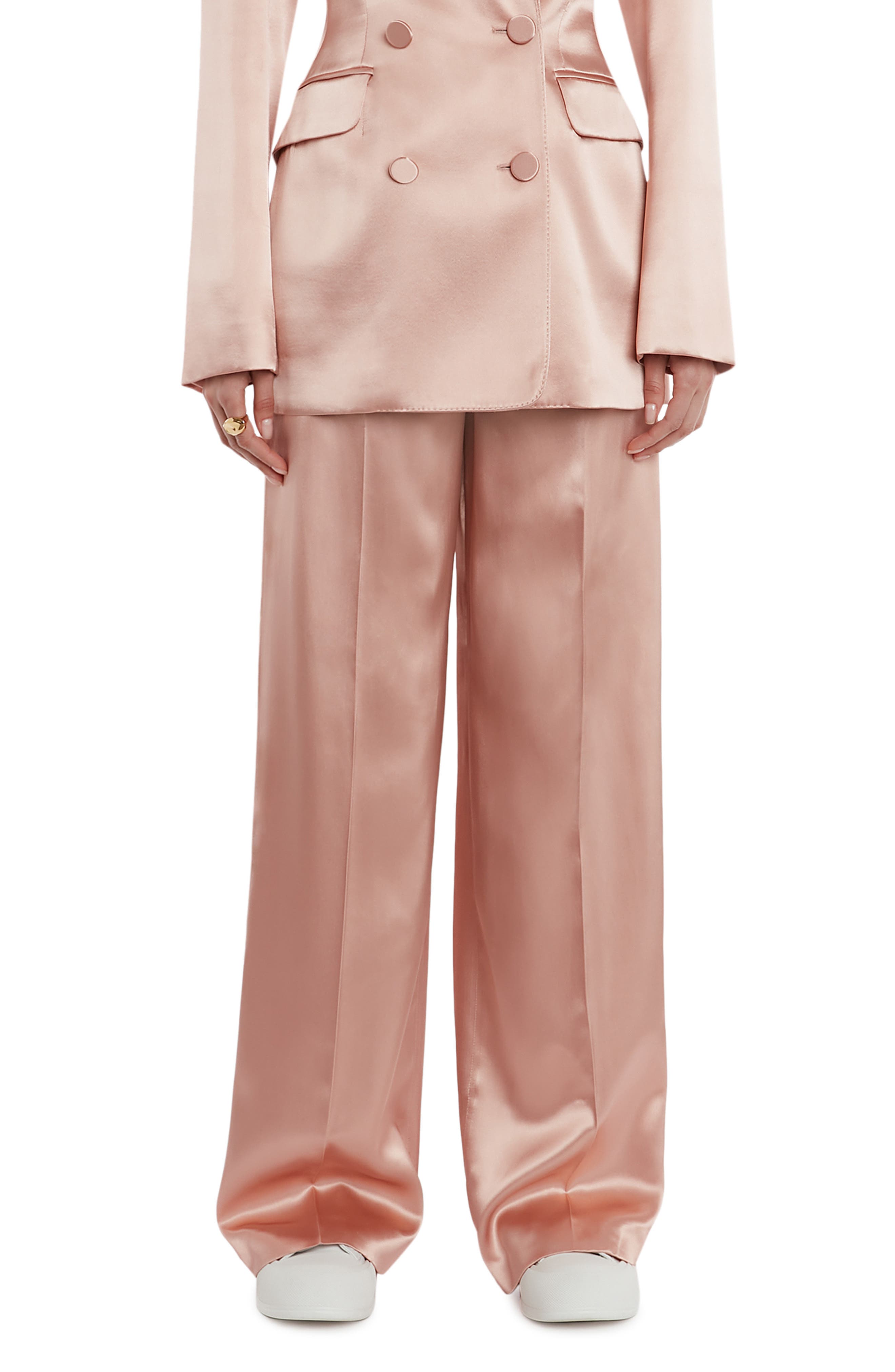 Alexander McQueen Satin Suiting Pants 
