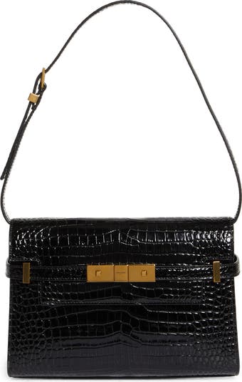 Ysl croc shoulder bag online
