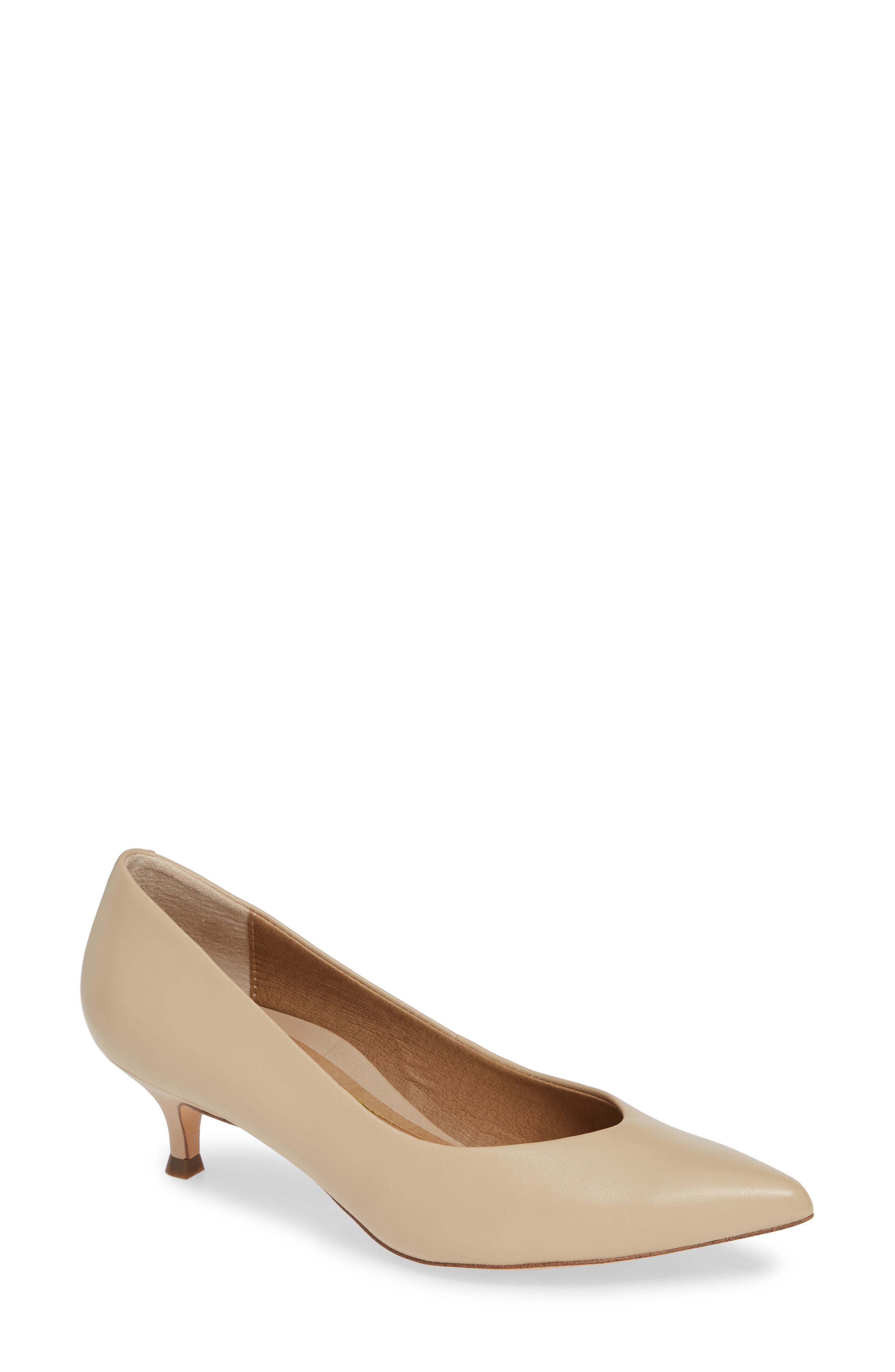 Vionic Josie Kitten Heel Pump, Beige