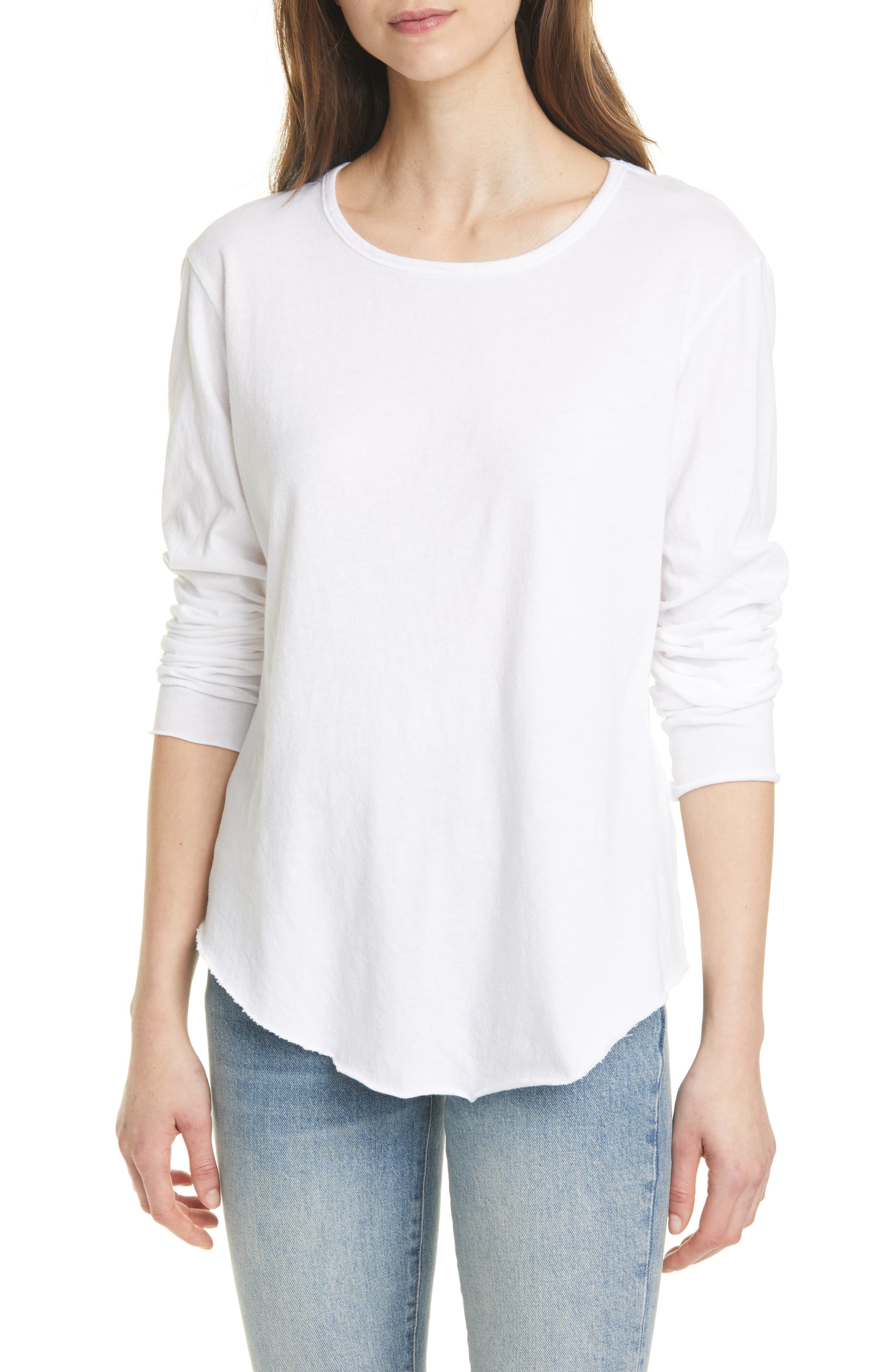 FRANK & EILEEN | Long Sleeve Curved Hem T-Shirt | Nordstrom Rack