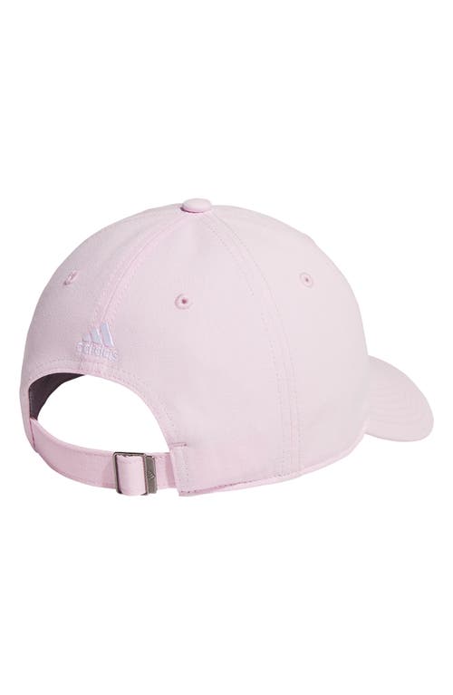 Shop Adidas Originals Adidas Saturday 2.0 Baseball Cap In Clear Pink/white/bliss Pink