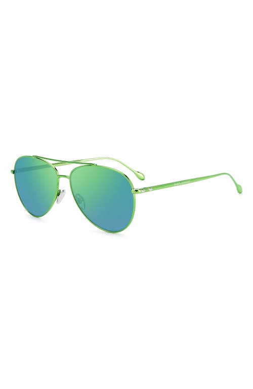 Isabel Marant 60mm Gradient Aviator Sunglasses In Green