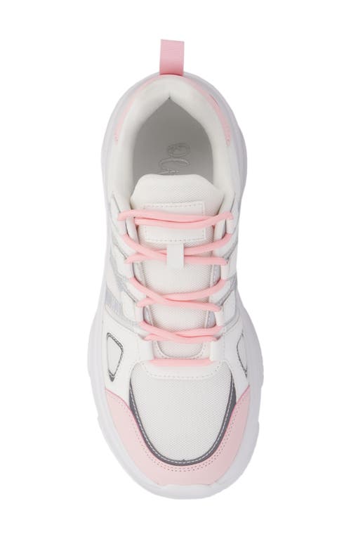 Shop Olivia Miller Show Off Sneaker In White/pink Combo