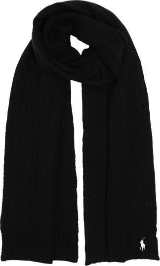 Polo Ralph Lauren Scarf Cable Cashmere | Logo & Stitch Nordstrom Embroidered Wool