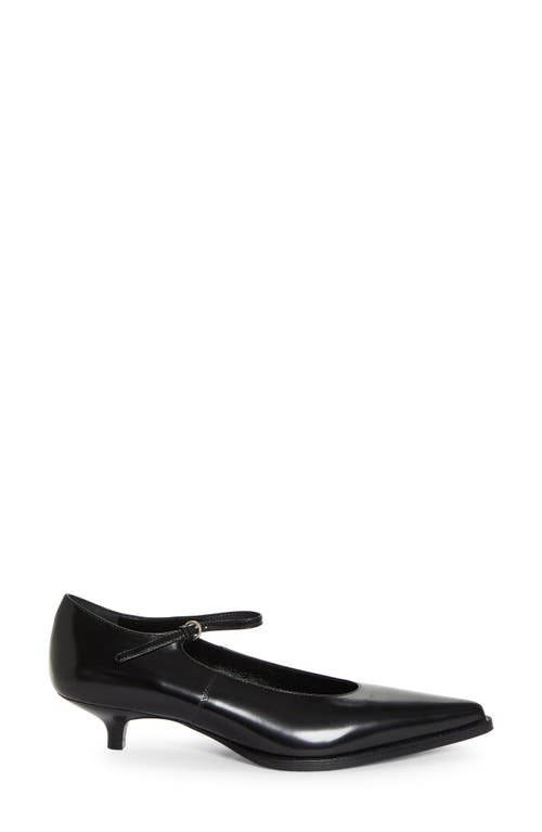 Shop Miu Miu Kitten Heel Mary Jane Pump In Nero