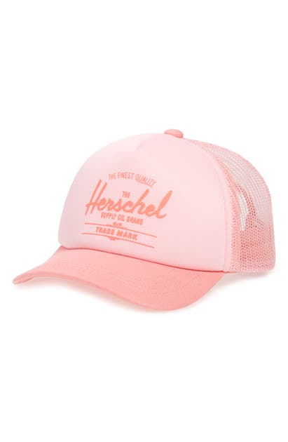 Herschel Supply Co Babies' Sprout Whaler Mesh Hat In Peony/ Neon Pink