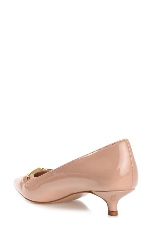 Shop Journee Collection Rumi Pointed Toe Pump In Blush