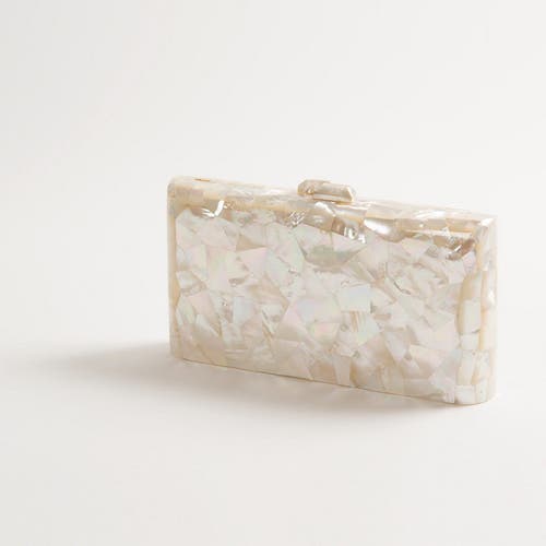 Freya Rose Aphrodite Mother Of Pearl Bag Ivory In Ivory