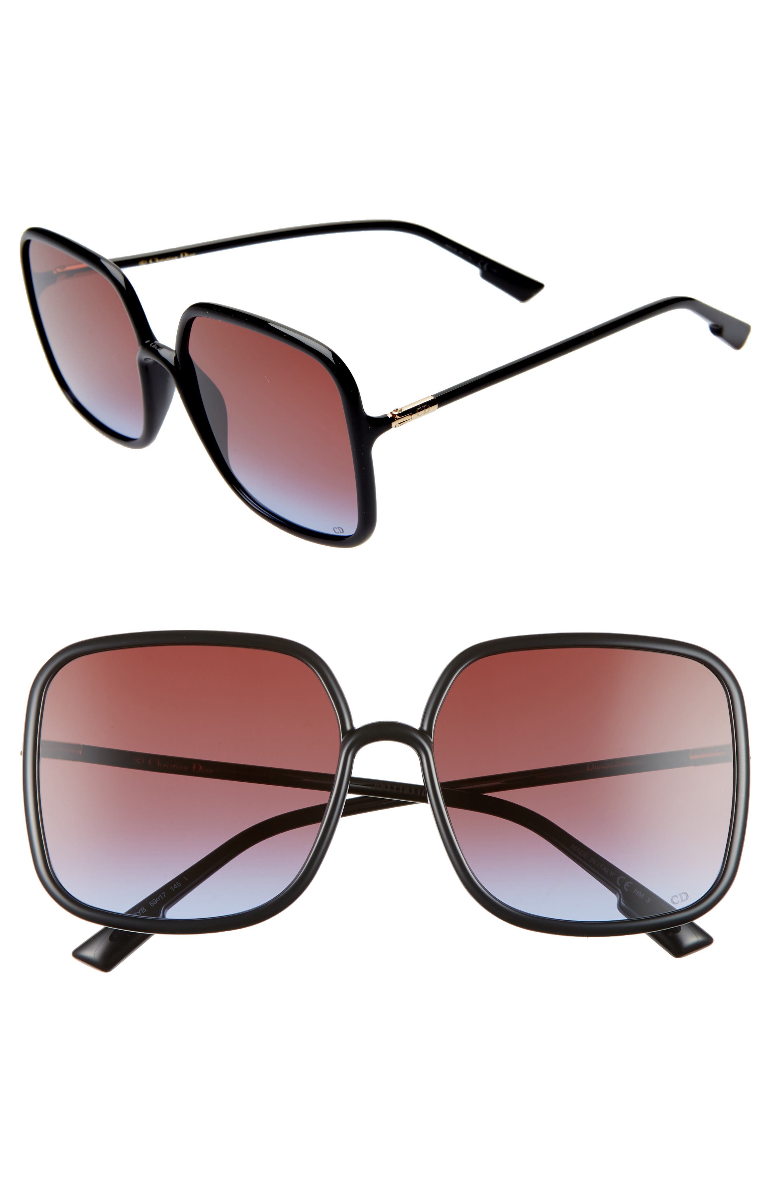 Dior Stellair 59mm Square Sunglasses Nordstrom
