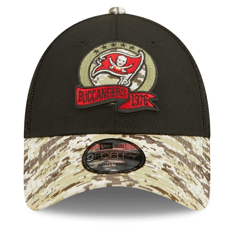 Tampa Bay Buccaneers Primary Logo Camo Trucker Adjustable Hat – Heads and  Tails