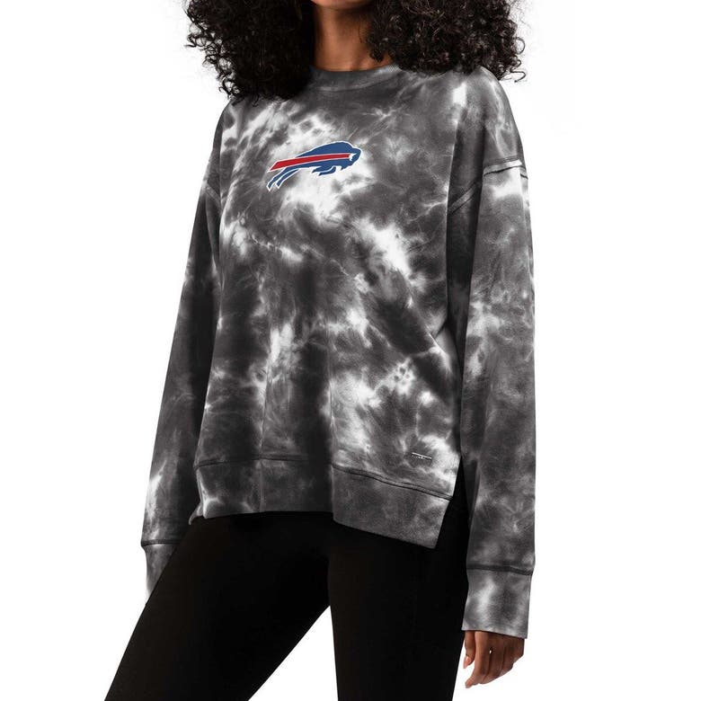 Buffalo Bills MSX by Michael Strahan Women's Bailey Tie-Dye Tri-Blend  Pullover Sweatshirt - Black