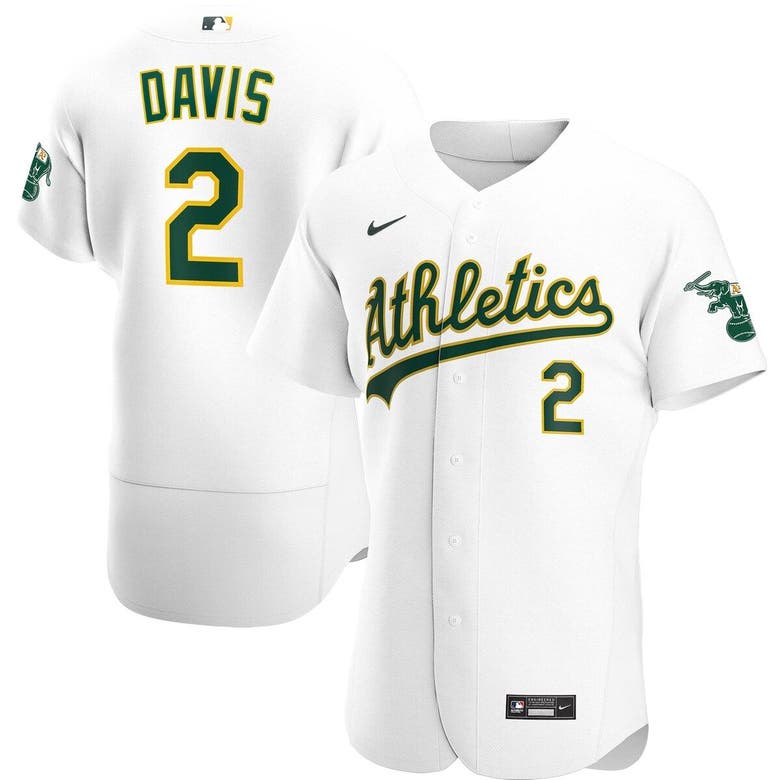 Youth Nike Khris Davis White Oakland Athletics Home Jersey Size: Large