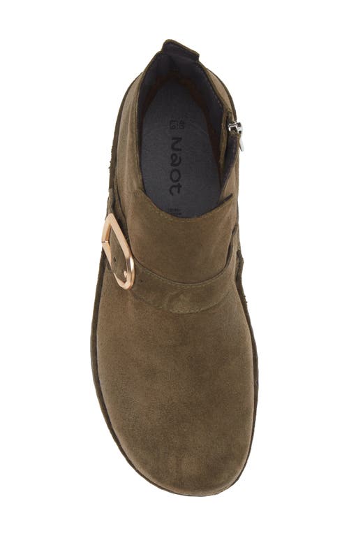Naot Kolmer Ankle Boot In Oily Olive Suede