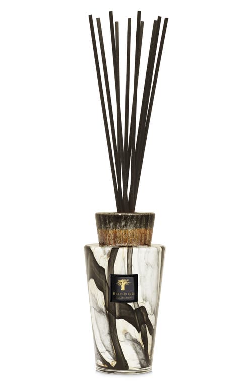 Baobab Collection Totem Stones Marble Medium Luxury Fragrance Diffuser in Black/Beige/White 