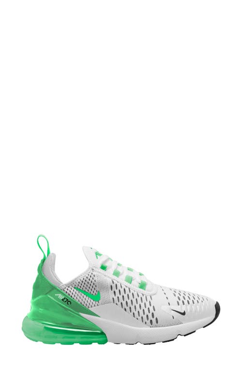 Nike Air Max 270 Sneaker In White/green Shock-white-black