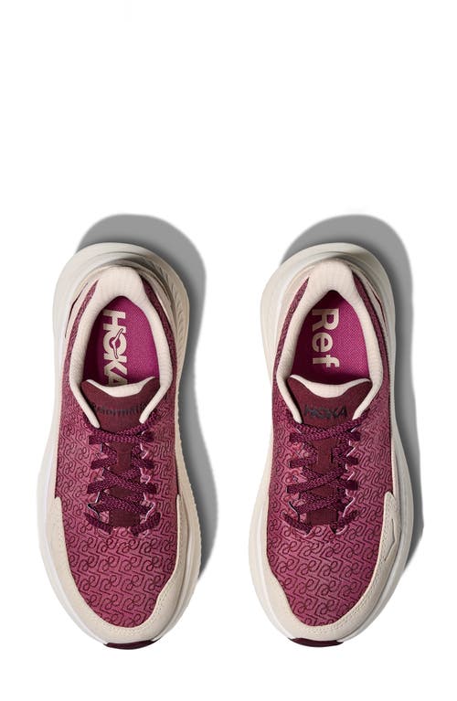 Shop Hoka X Reformation Mach 6 Ls Sneaker In Syrah/savvy Red