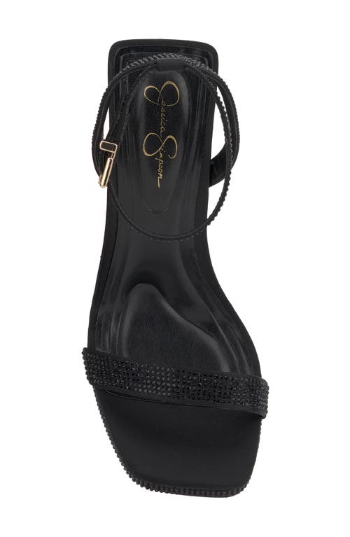 Shop Jessica Simpson Adonia Ankle Strap Platform Sandal In Black