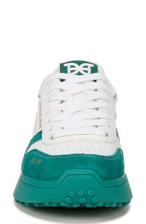 Shop Sam Edelman Layla Sneaker In Green/white