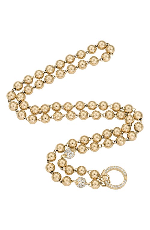 Mardi Gras Diamond Chain Necklace in White Diamond